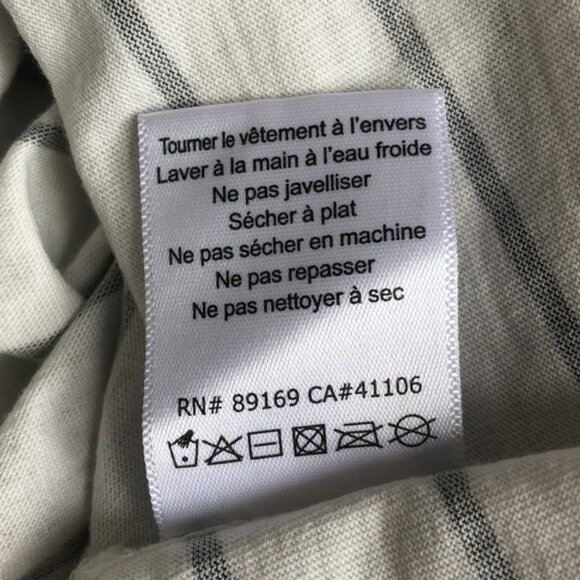 ATM Anthony Thomas Melillo Glitter Spray Striped Tee - L - Picture 7 of 7